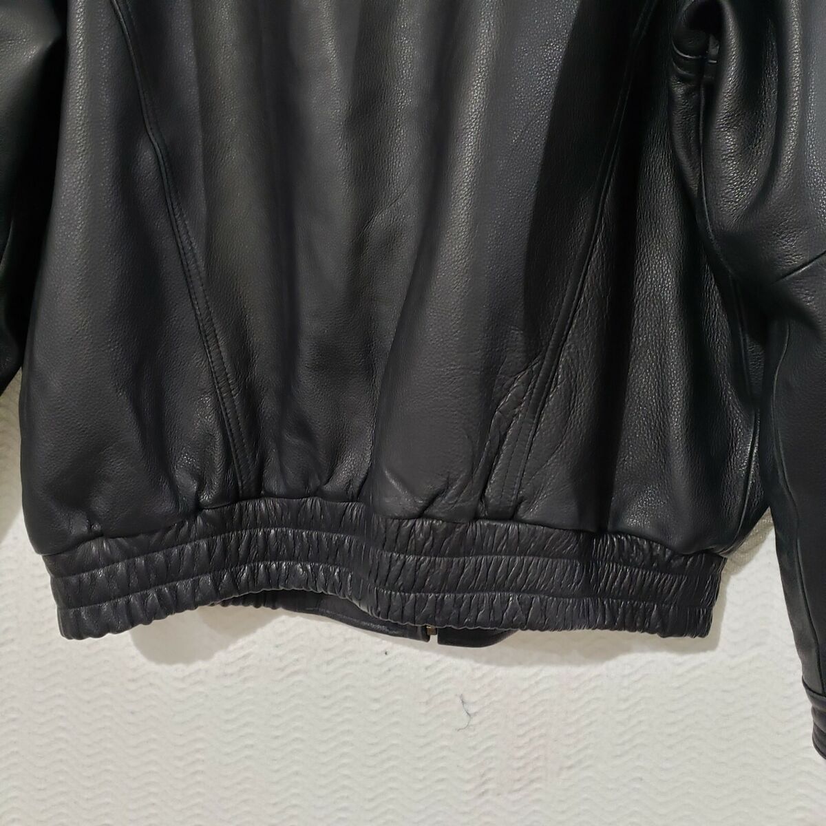 CANYON OUTBACK Leather Goods Black Bomber men's zip Coat XL CANYON OUTBACK Leather Goods Black Bomber men's zip Coat XL
