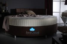 Verve 6FT6 Round Bed With Dyad Padded Headboard 200cm Various Colours & Fabrics