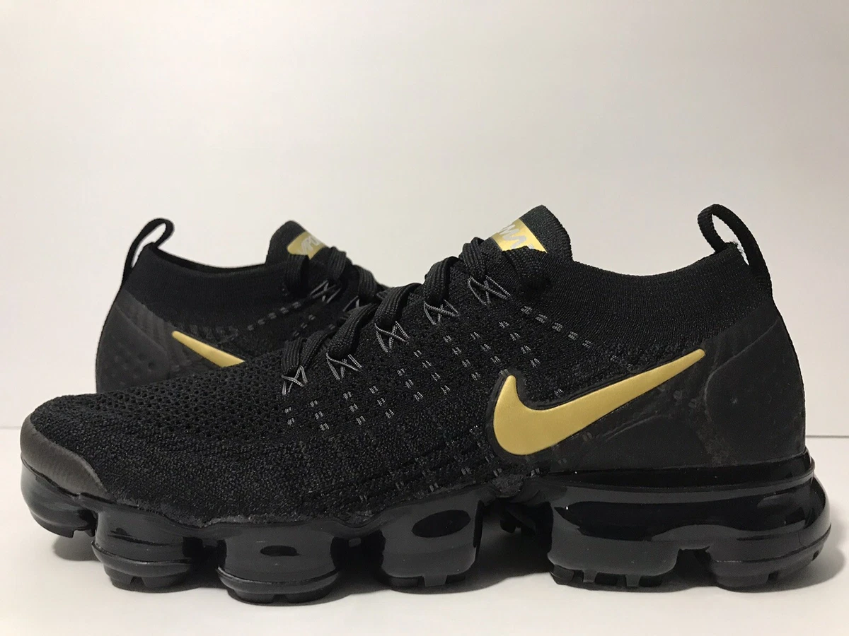 Nike Air VaporMax 2 Black Metallic Gold (Women's)
