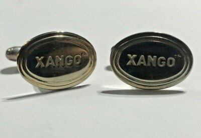 Xango Mangosteen Juice Collectible Cufflink Set Sterling Silver .925