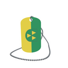 Dog Tag Flag Holenberg Dog Tag Aluminium 30 x 50mm