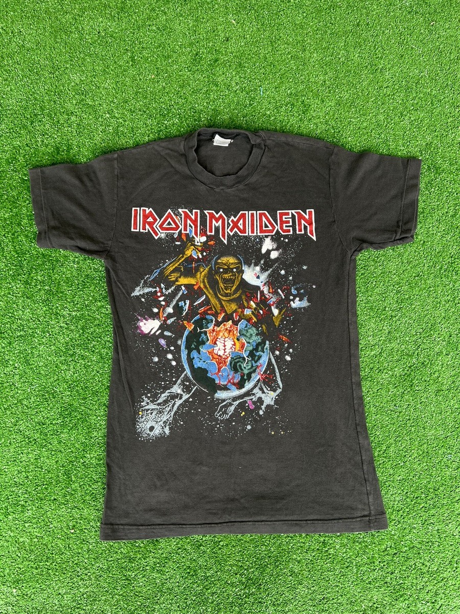 Vintage 1983 Iron Maiden World Piece Tour Shirt part 1 Medium (See