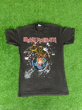 Vintage 1983 Iron Maiden World Piece Tour Shirt part 1 Medium (See Pics)