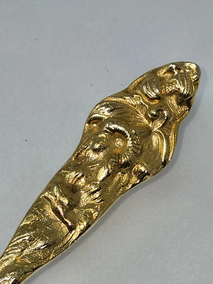 NAVAJA DE COLECCIÓN CHAPADA EN ORO PARA PASTELES Y PASTELES 10" Foto 4 de 4