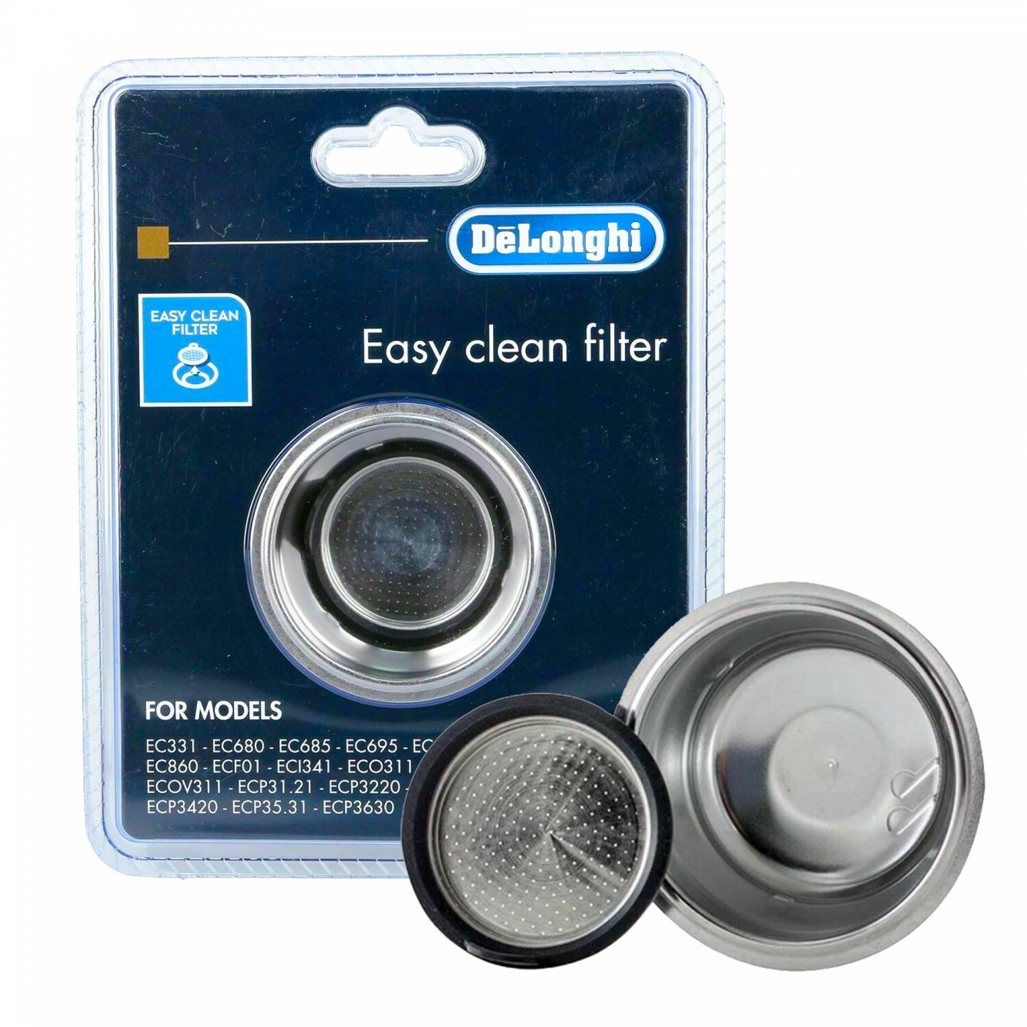 Filtro caffè De'Longhi crema 2 tazze 2 dosi EC820 - originale