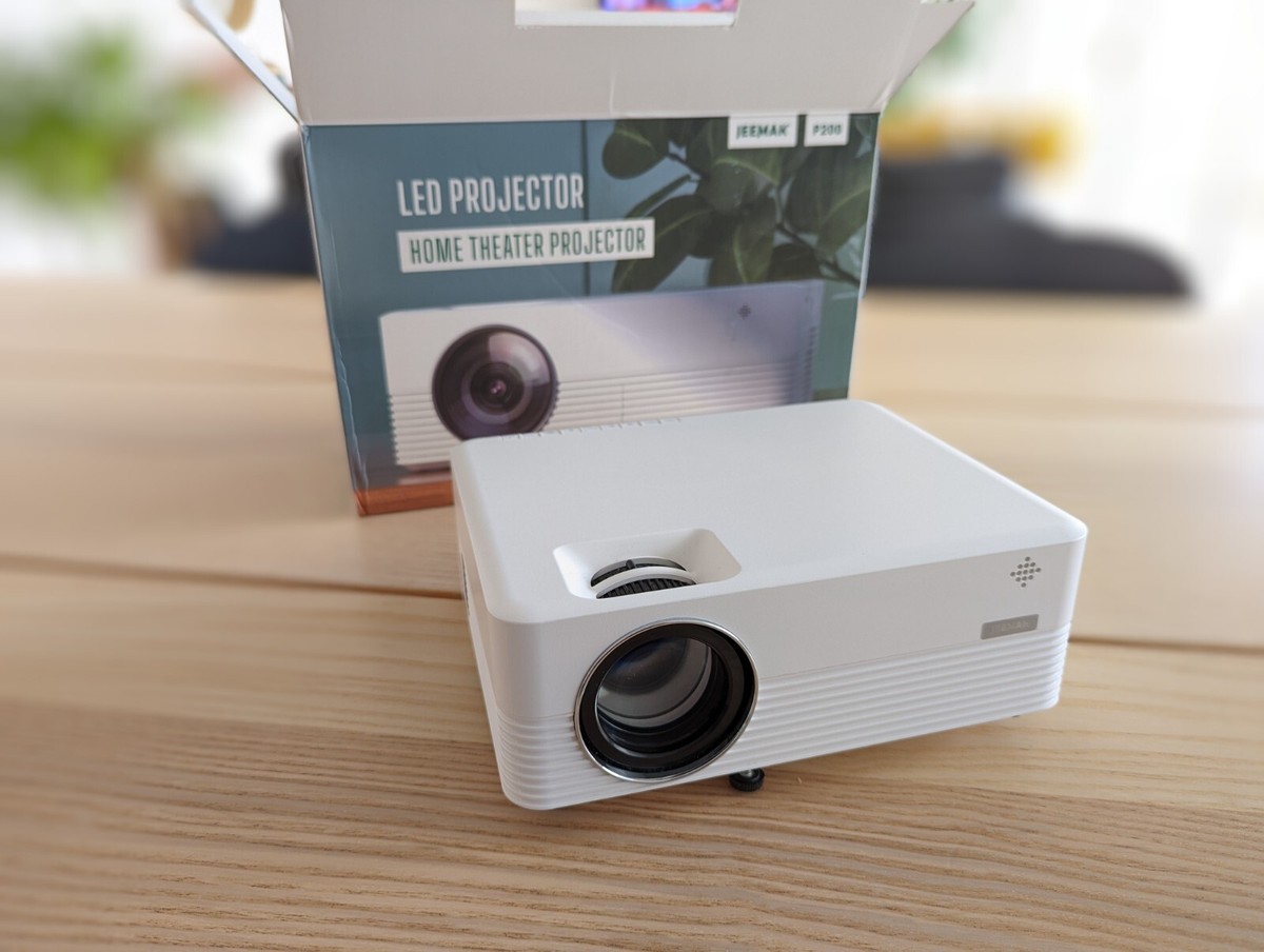 プロジェクター_JEEMAK P200 LED Jeemak Mini Projector with Android 9.0 WiFi and Bluetooth