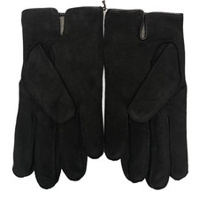 Coach Gloves Mens 100 Leather Nubuck Cashmere Lined, Mahogany 83897, 128