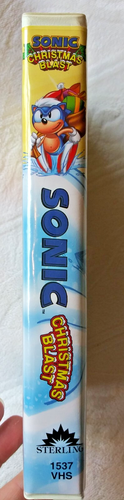 Sonic Christmas Blast 1996 VHS Animation Station Clam Shell Used - Picture 2 of 5