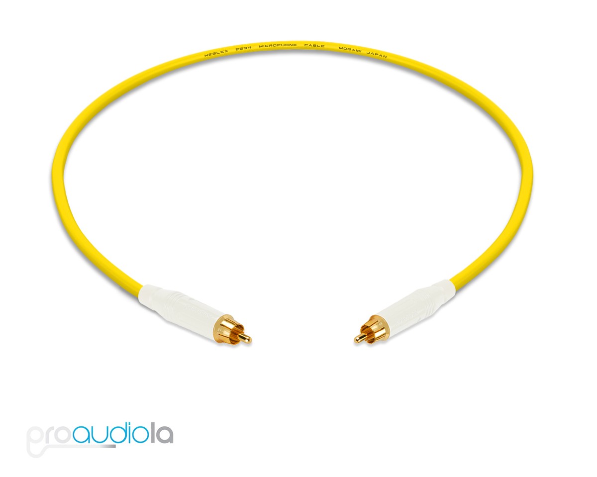 enoaudio Mogami 2534 Quad Y-kabel | Amphenol 3,5 mm Mini TRS - Neutrik RCA ( L,R) | HiFi - 0,5 m