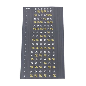 Guitar Fretboard Note Map Decals Stickers Acoustic Electric Guitar Chords HG5
