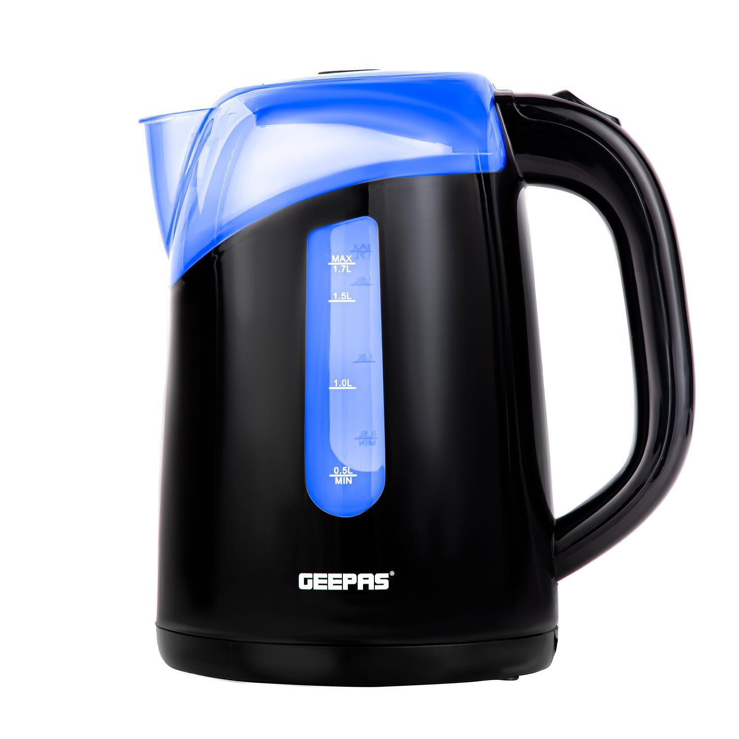 Electric Illuminating Kettle Cordless 1.7L Jug BPA Free 2200W Kitchen