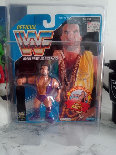 WWF Hasbro Razor Ramon Purple Series 10 Moc WWE WC...