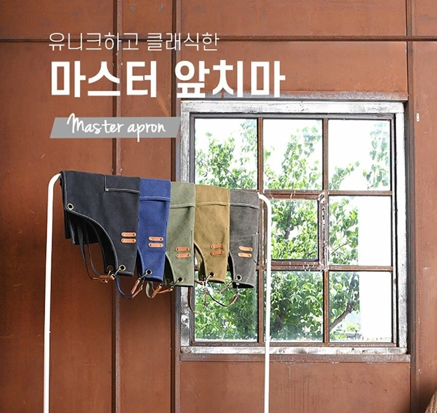 Master Canvas Apron Workwear Uniform Chef Painter Gardener Handyman Waterproof - Image 2 of 4