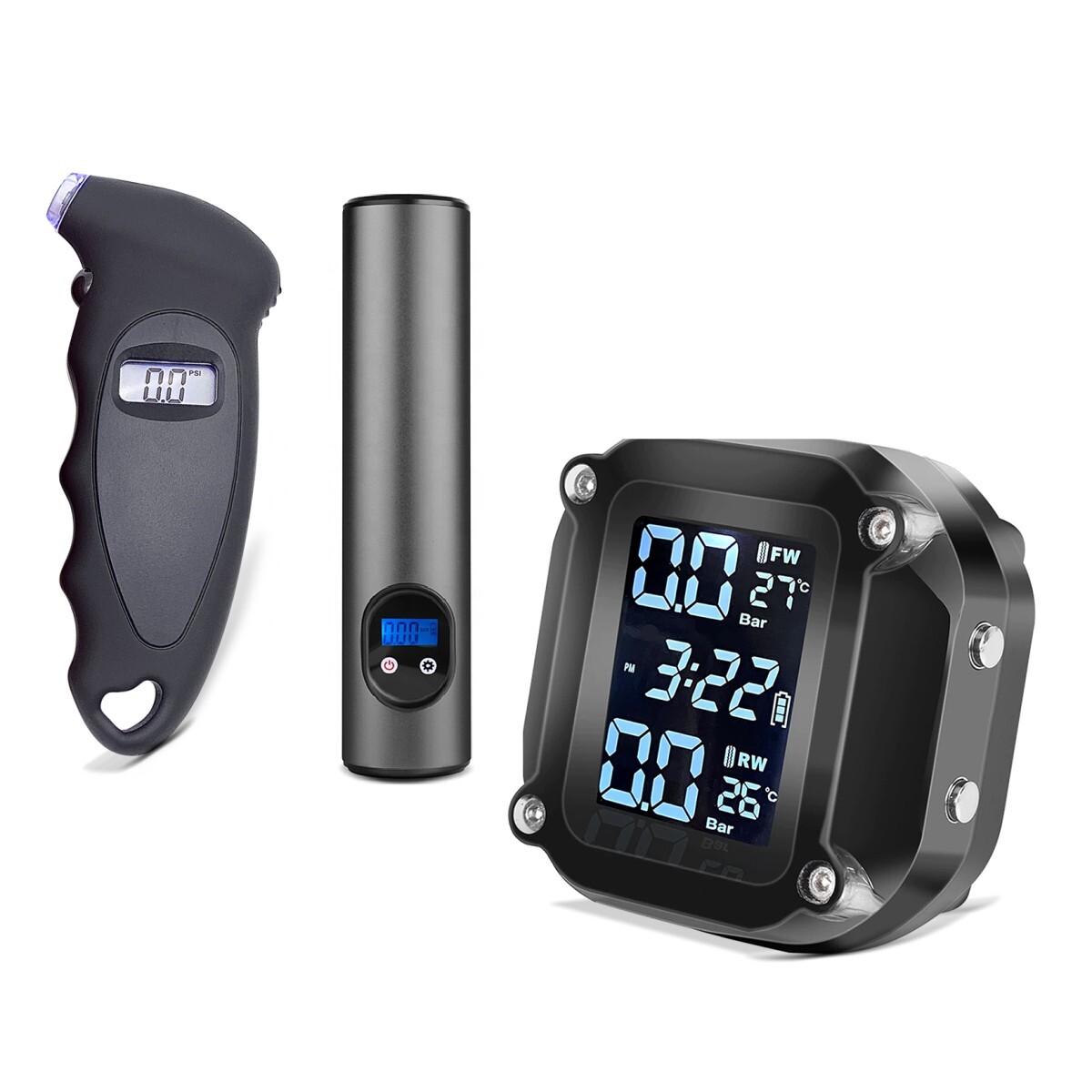 Tyre pressure gauge Set for Kawasaki ZX-10R / ZX-10RR + TPMS +