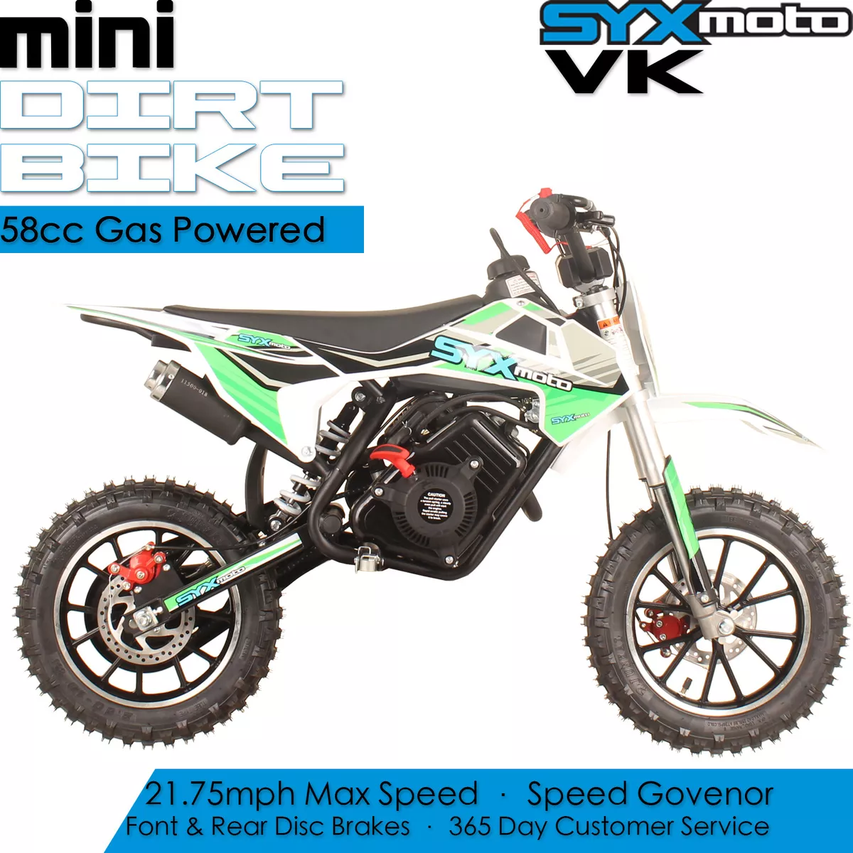 SYX MOTO VK 58cc 4 Stroke Real Moto Engine Gas Powered powerful Mini Dirt  Bike