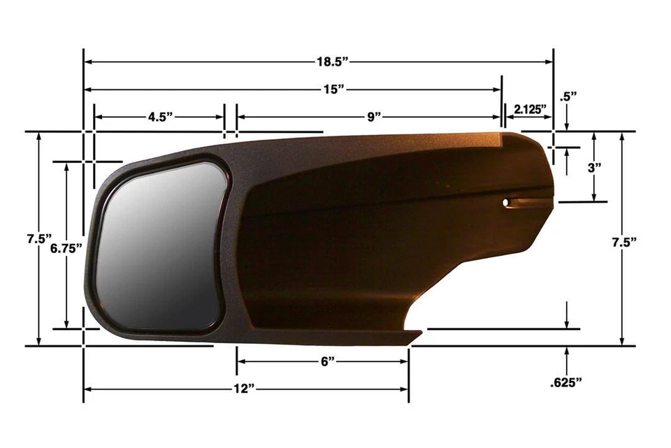 CIPA 14-19 GM TOW MIRROR PAIR- 10950 - Image 3 of 4