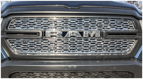 Superposición de rejilla cromada (2 piezas) para Dodge RAM 1500 TRADESMAN 2019 2020 2021 Foto 2 de 2