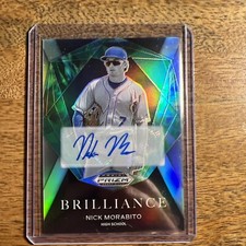 2022 Prizm Draft Picks Nick Morabito Brilliance Silver Prizm RC Autograph Auto