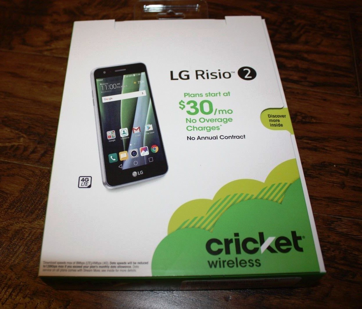 The Price of BRAND NEW SEALED Cricket LG Risio 2 Quad-Core 16GB 5″ 4G LTE Smartphone – Silver | LG Phone