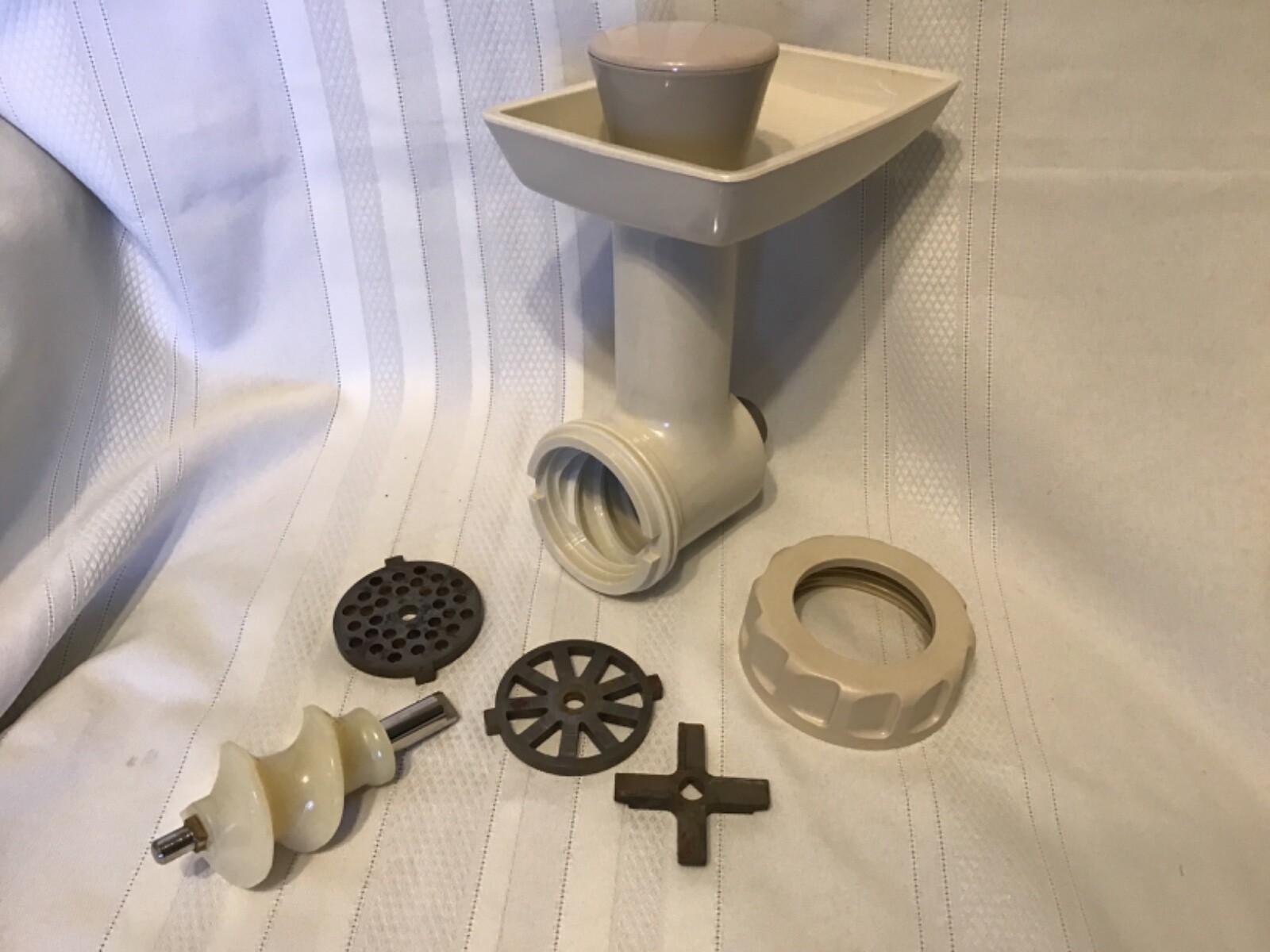 Vintage Oster Meat Grinder Attachment for Regency Kitchen Center cream