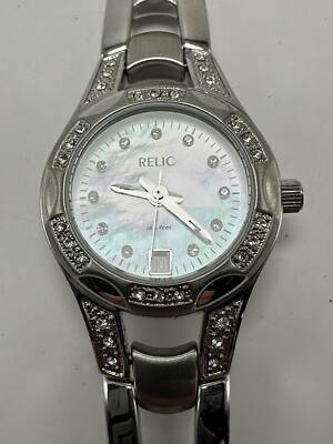 Relic ZR11771‎ Ladies MOP Date Watch 25MM 7.25\
