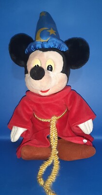 Topolino MICKEY MOUSE peluche FANTASIA DISNEYLAND PARIS PLUSH 30cm