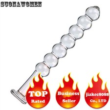 Six Piece Set Glass Anal Plug Pulling Beads Use Small Dildos Plugs Sex Toys