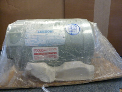 NIB Leeson 111202.00 Round Body Air Over Fan Motor 1/3 HP 1625 RPM 115/230 Volts