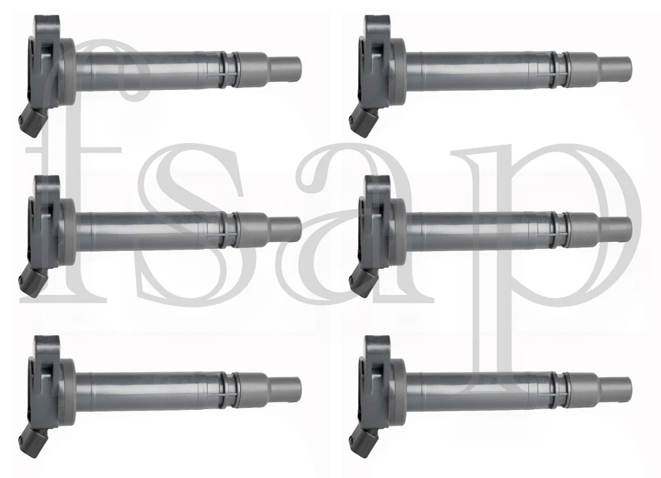 Set of 6 Ignition Coil + 6 Genuine Denso Spark Plug 2007-2011 Lexus GS450h 3.5L - Image 2 of 4