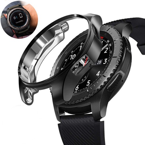 TPU Bumper Plated Case Cover For Samsung Galaxy Watch 42/46mm Protector Frame - Picture 3 of 11