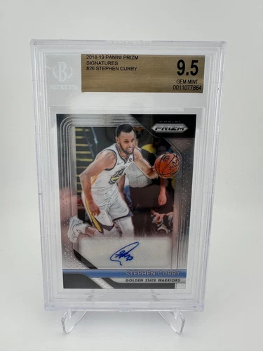 2018-19 Panini Prizm - Signatures Stephen Curry BGS 9.5 - Warriors