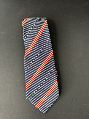 Smithsonian Institution Men's Neck Tie Computer American Flag Theme Silk