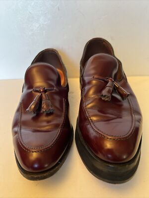 Allen Edmonds Saratoga Burgundy Tassel Loafer Left Sole  display picture 1