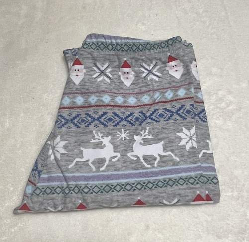 SO Girls Micro Fleece Pajama Pants SZ 14 Multicolor SnowflakesSantaReindeer SALE - Picture 7 of 11