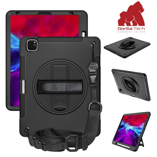 Gorilla Tech Survivor Handstrap Case Protective Shockproof Cover for Apple iPad - Picture 17 of 59