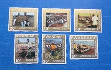 Rwanda Stamps, Scott 699-704 Complete Set MNH