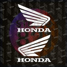 Adesivo vinile Honda Wing 2pz decalcomania auto camion bici ATV MX barche camion A/M