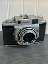 Minolta A 35mm Film Rangefinder Camera with Rokkor 45mm f/3.5 Lens Vintage Read 