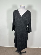Gilli Women’s Gray Color 3/4 Sleeve Wrap Dress Size 2X