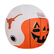 New UT Texas Longhorns Inflatable Jack-O'-Helmet LED Halloween Yard Decor 4 Feet