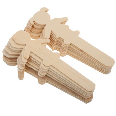  40 Pcs Junge Mädchen Holzausschnitte Für Handwerk Unvollendetes Holzhandwerk