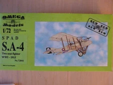 Omega Ref 72041 SPAD S.A-4 1/72 Model Airplane