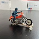 Hot Wheels Redline Era Rrrumblers Road Hog.   Orange W/Blue Rider & Track Guide