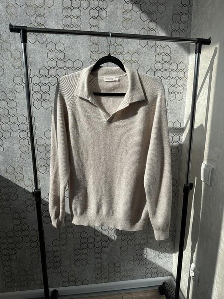 Men Suitsupply Sweater Beige Wool L