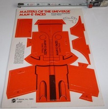 1983 Mattel Masters Of The Universe Man E Faces Punch Out Laser Pistol NOS
