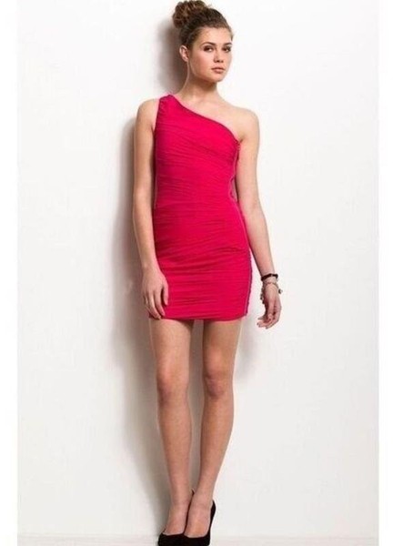 Women Armani Exchange Dress Red Elastane 32