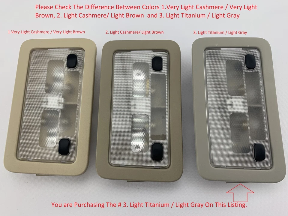 Lâmpada cúpula terceira fileira cinza claro fabricante de equipamento original Chevrolet GMC 2007 - 2014 ✅ - Imagem 2 de 4