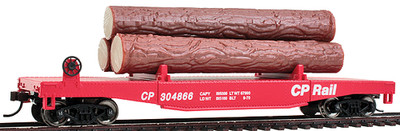 Spur H0 - Walthers Log Dump Car mit Baumstämmen Canadian Pacific - 1771 NEU