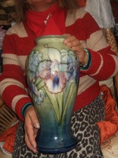 A HUGE VERY RARE Moorcroft Orchid Pottery Vase Dated 1942, Fine CONDITION