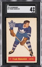 1957-58 PARKHURST #17 FRANK MAHOVLICH SGC 4